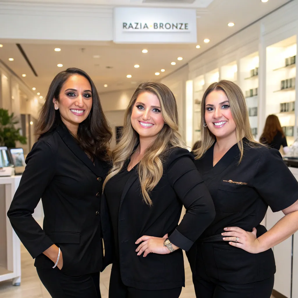 Our dedicated team of lash experts at RAZIA-BRONZE